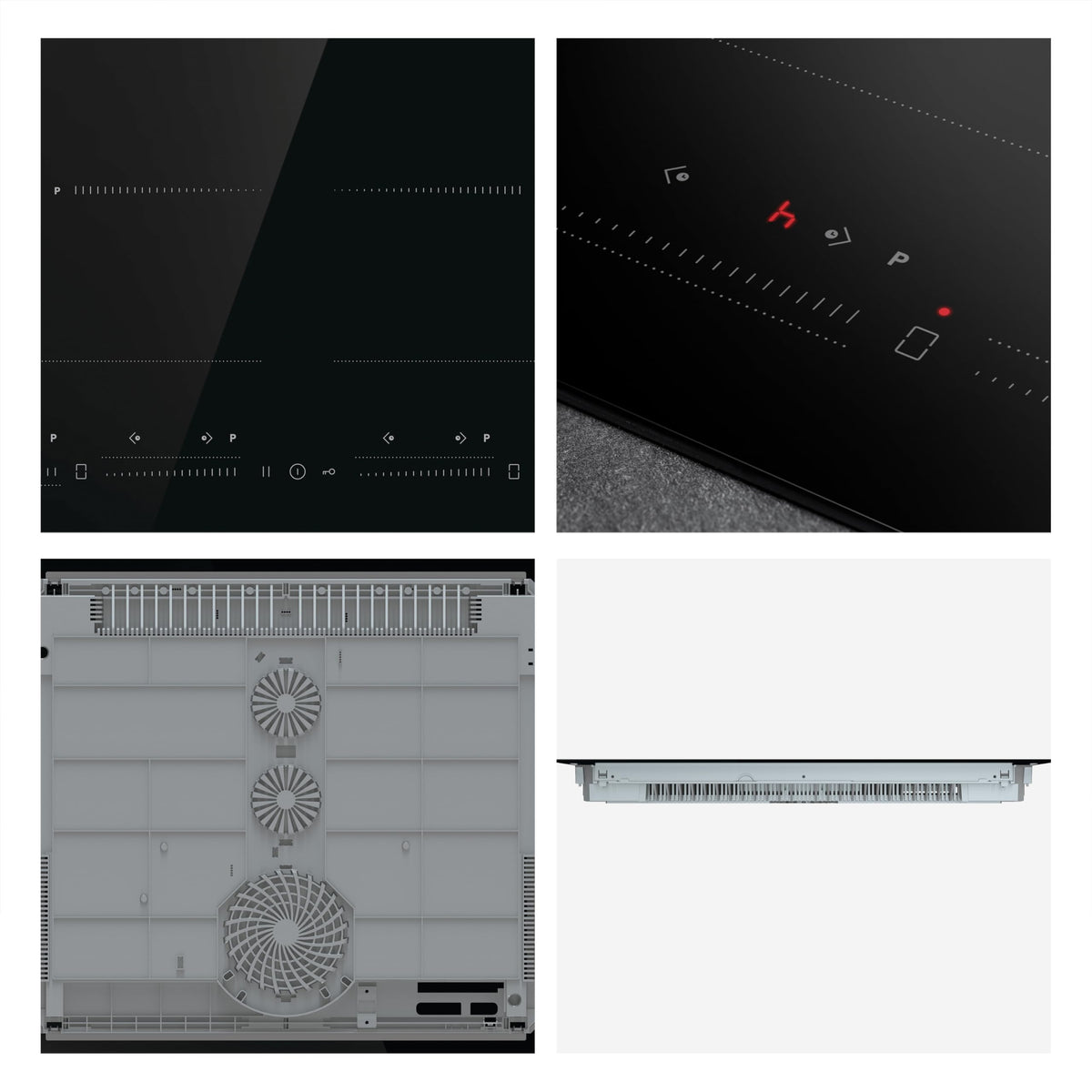 Hisense E6432C Built-in 60cm Electric Ceramic Hob with Child Lock, Touch control, Timer Function - Black 7200W, 20 x 24 x 2 inches (L x W x H)