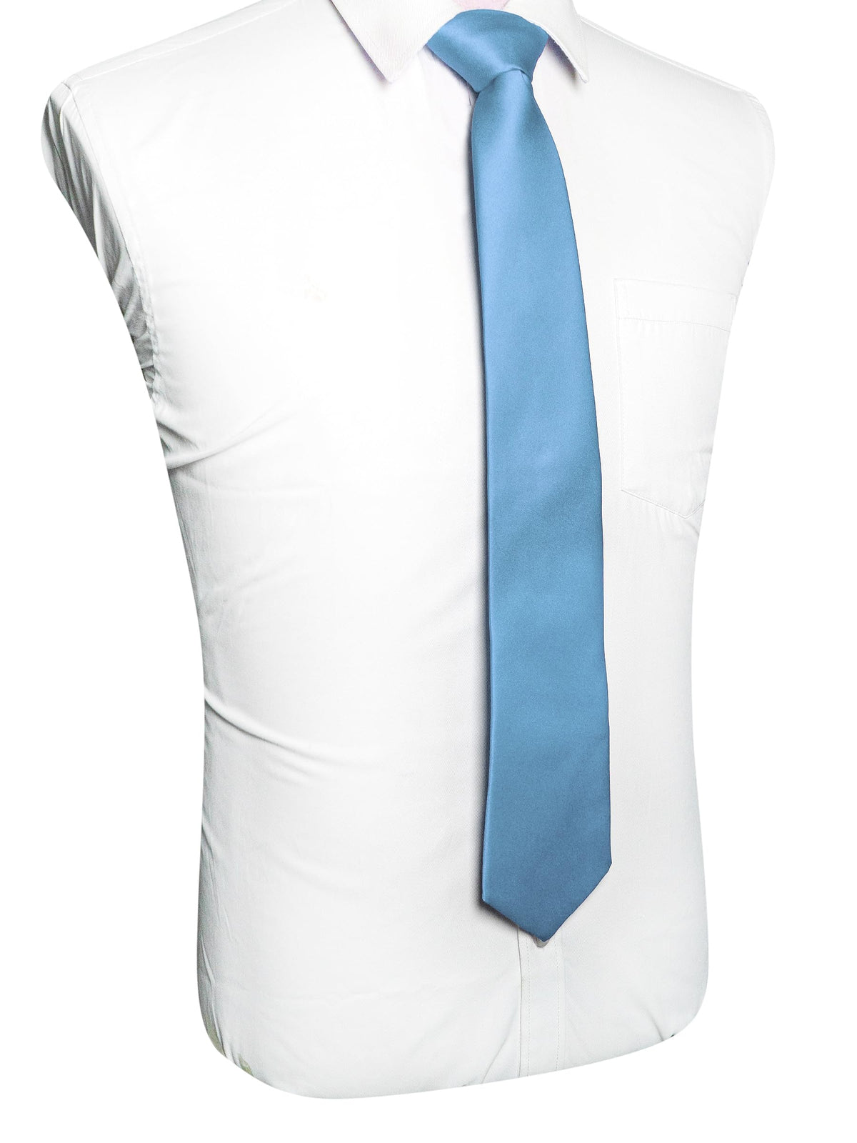 RBOCOTT Solid Color Tie Mens Necktie for Business and Wedding Party