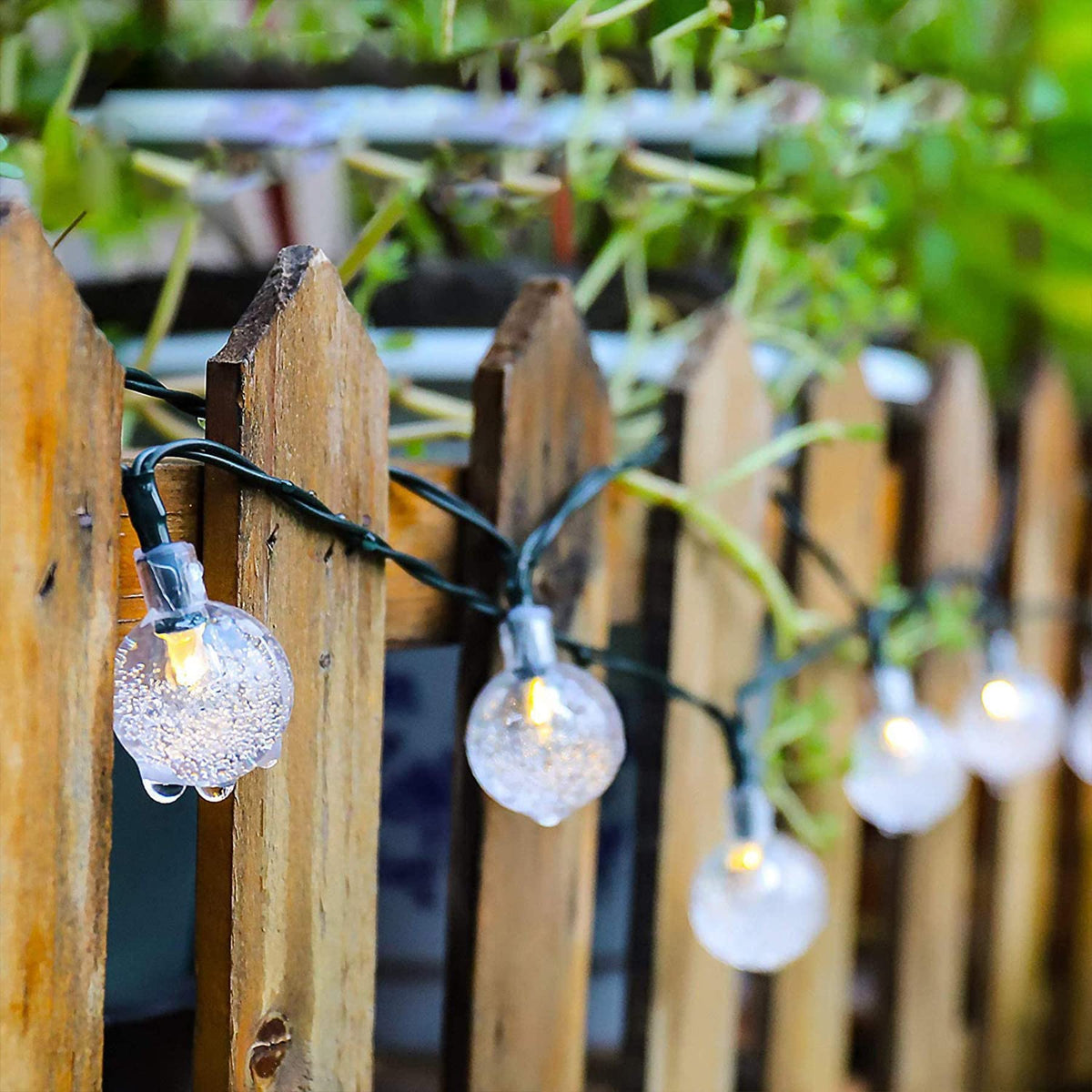 Lezonic Solar String Lights Outdoor, 50LED 7M/23Ft Solar Fairy Lights