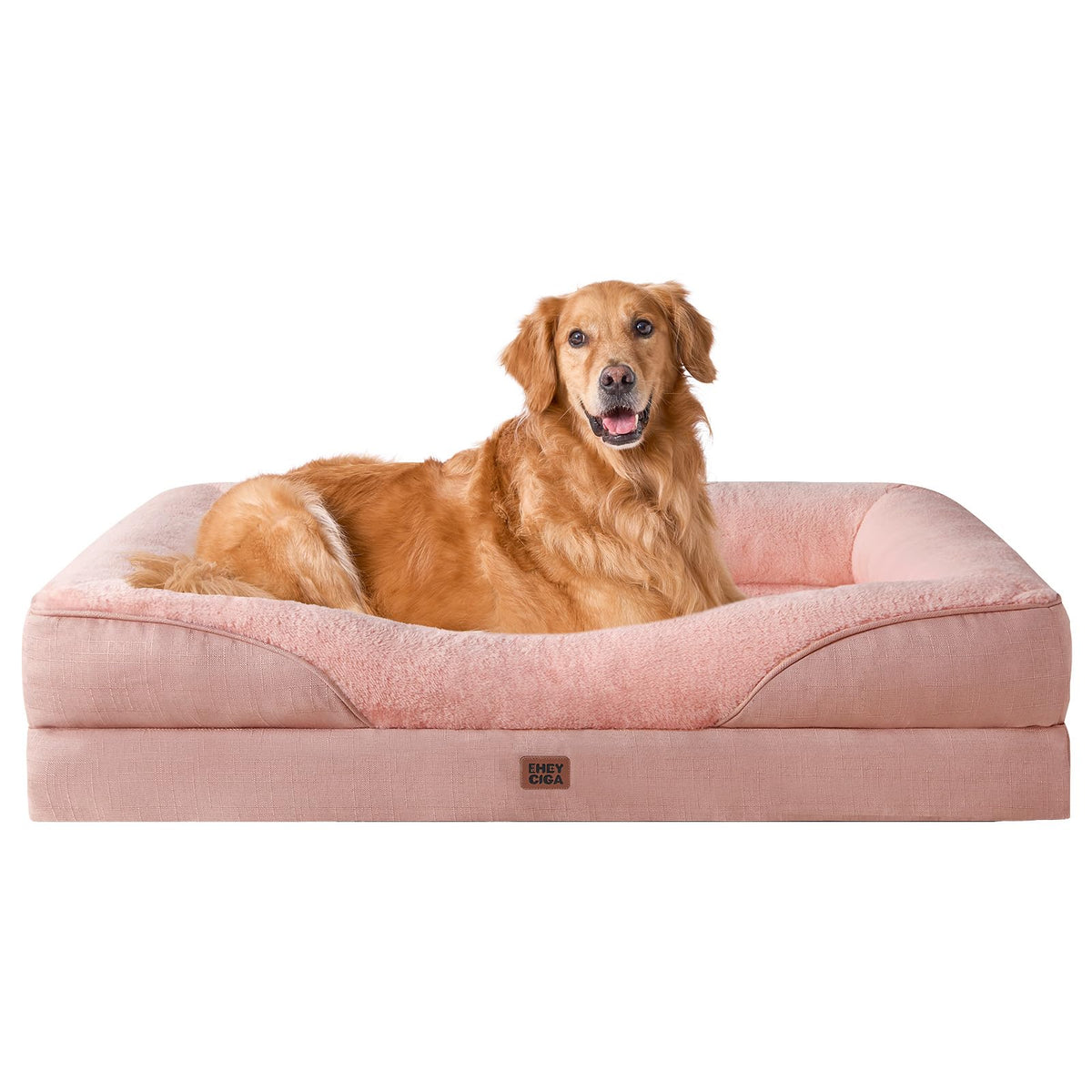 EHEYCIGA Memory Foam Orthopedic Dog Beds Large, 91x68x17cm, Dark Grey