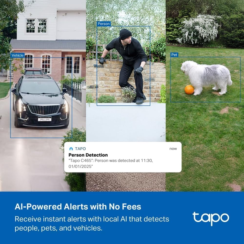 Tapo TC82 2K Battery Outdoor Security Camera Wireless