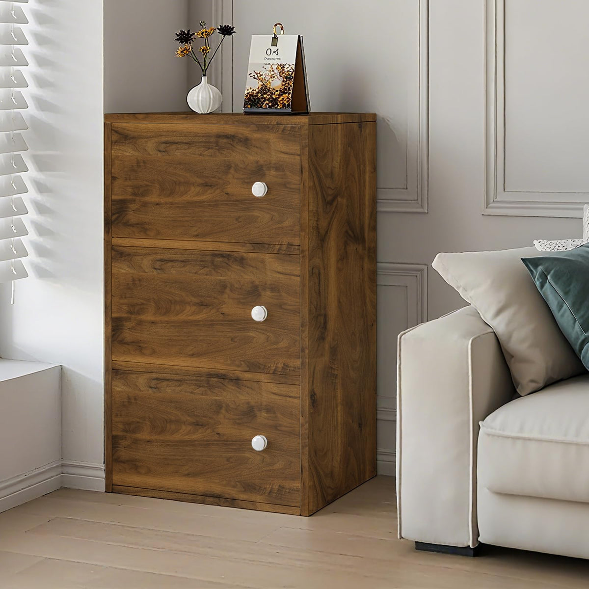 Abyssaly White Wood Effect Sticky Back Plastic for Furniture & Walls