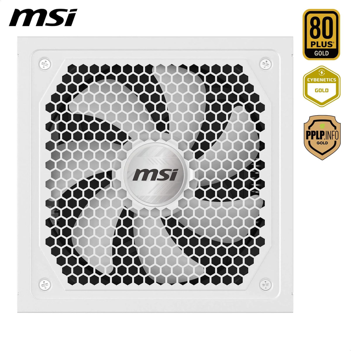 MSI MAG A750GL PCIE5 Power Supply Unit, 750W, 80 Plus Gold, Fully Modular, ATX 3.0, PCIe 5.0 GPU Support, 120mm FDB Fan, Full-Bridge LLC, Flat Black Cables - 7 Year Warranty
