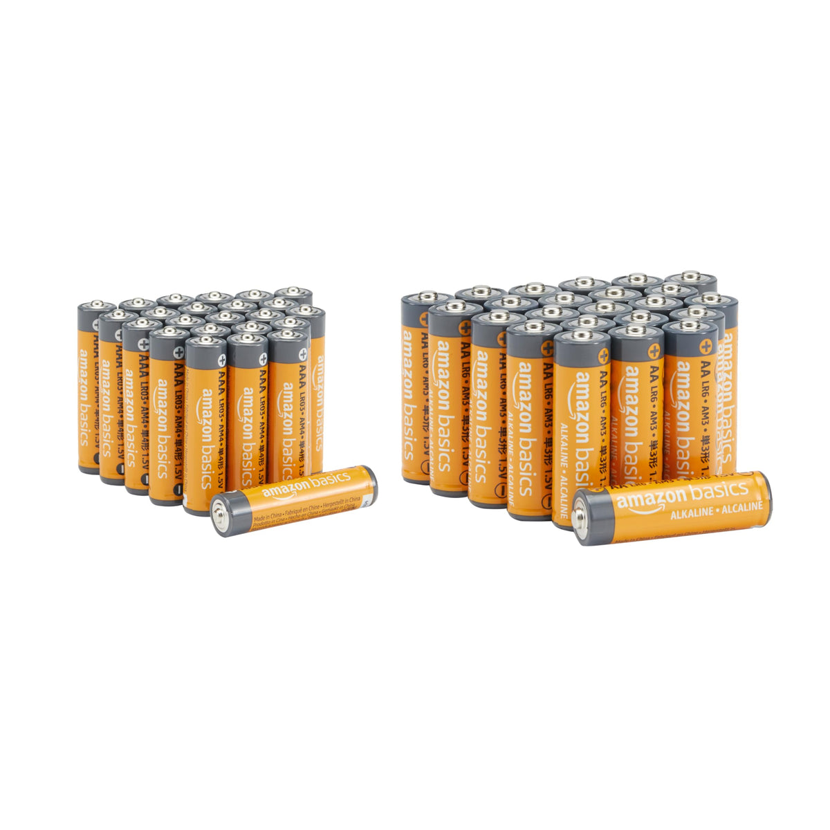 Amazon Basics 100-Pack AA Alkaline High-Performance Batteries, 1.5 Volt, 10-Year Shelf Life