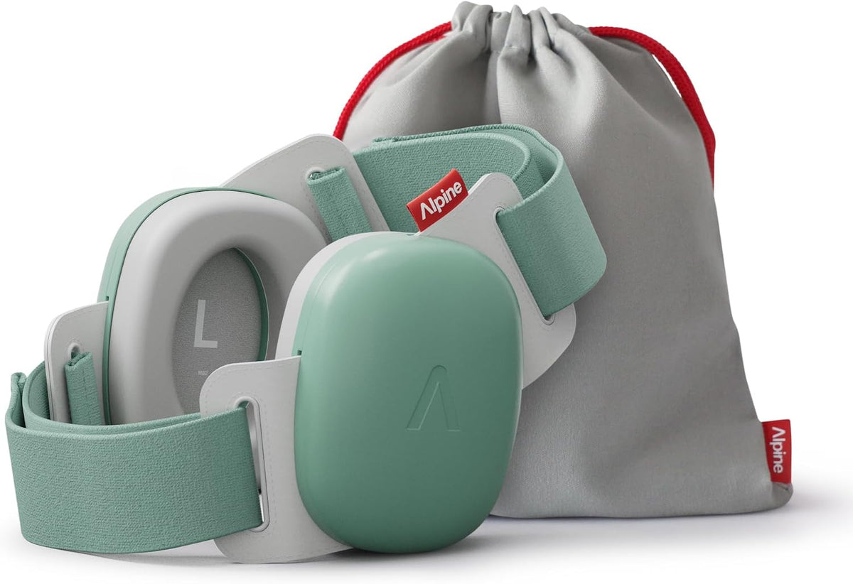 Alpine Muffy Baby Comfort Ear Defenders, Adjustable up to 48 months, Green