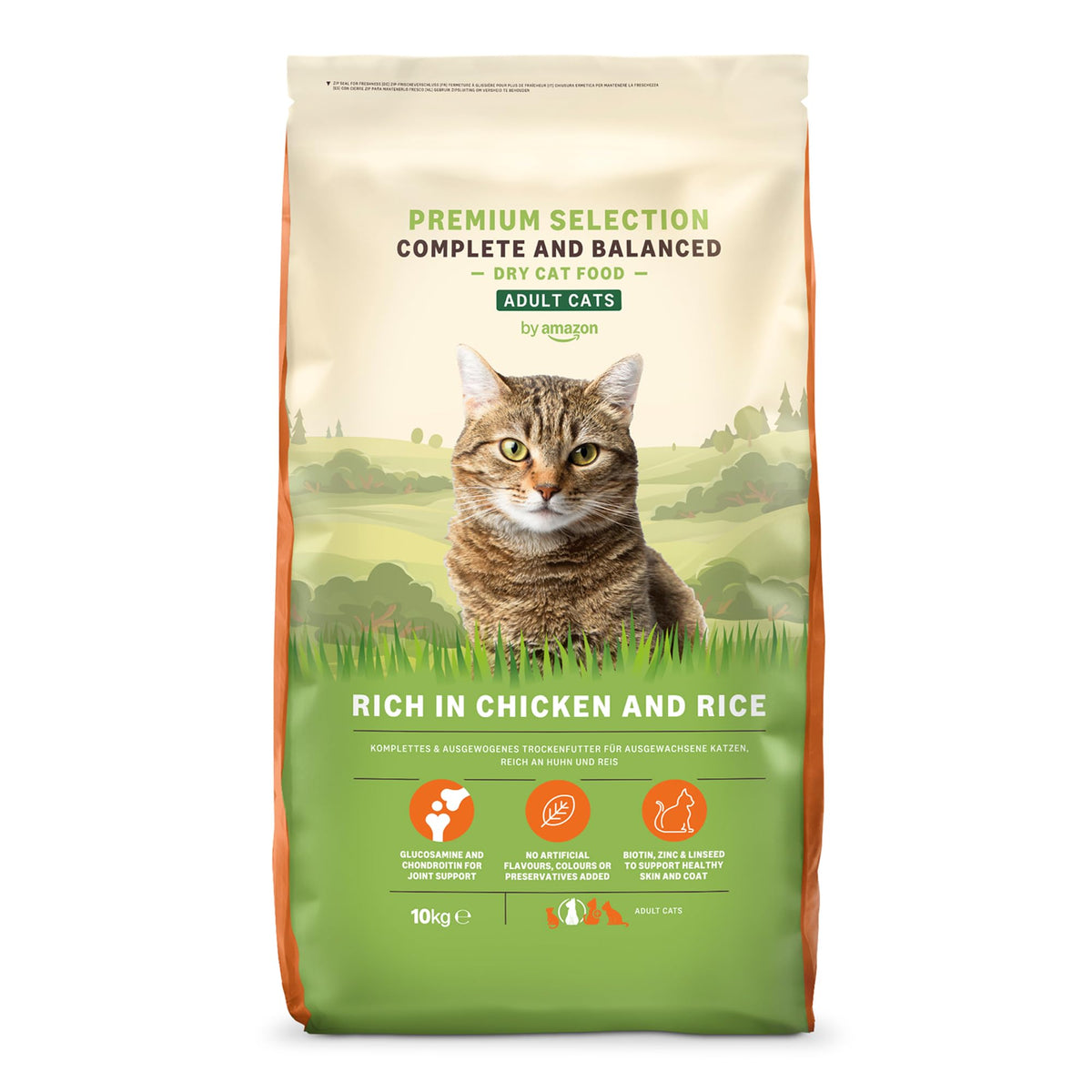by Amazon Complete Dry Cat Food Rich in Chicken & Rice for Adult Cats, 1 Pack of 3 kg (Previously a Lifelong brand, same product)