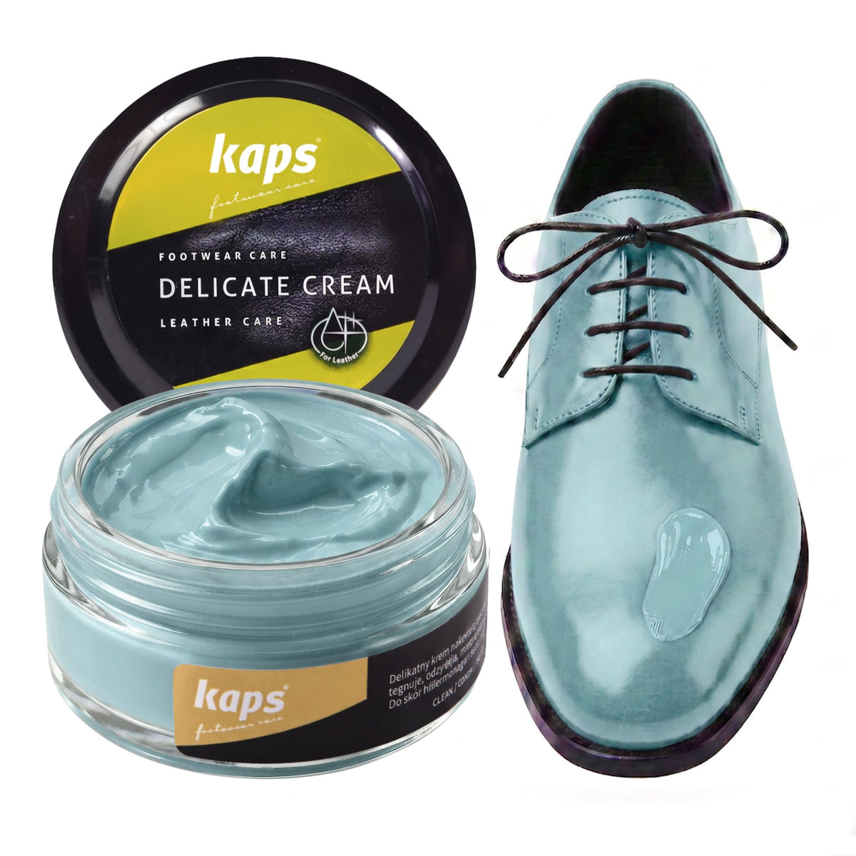 Leather Shoe Cream Polish & Conditioner, Kaps 50ml