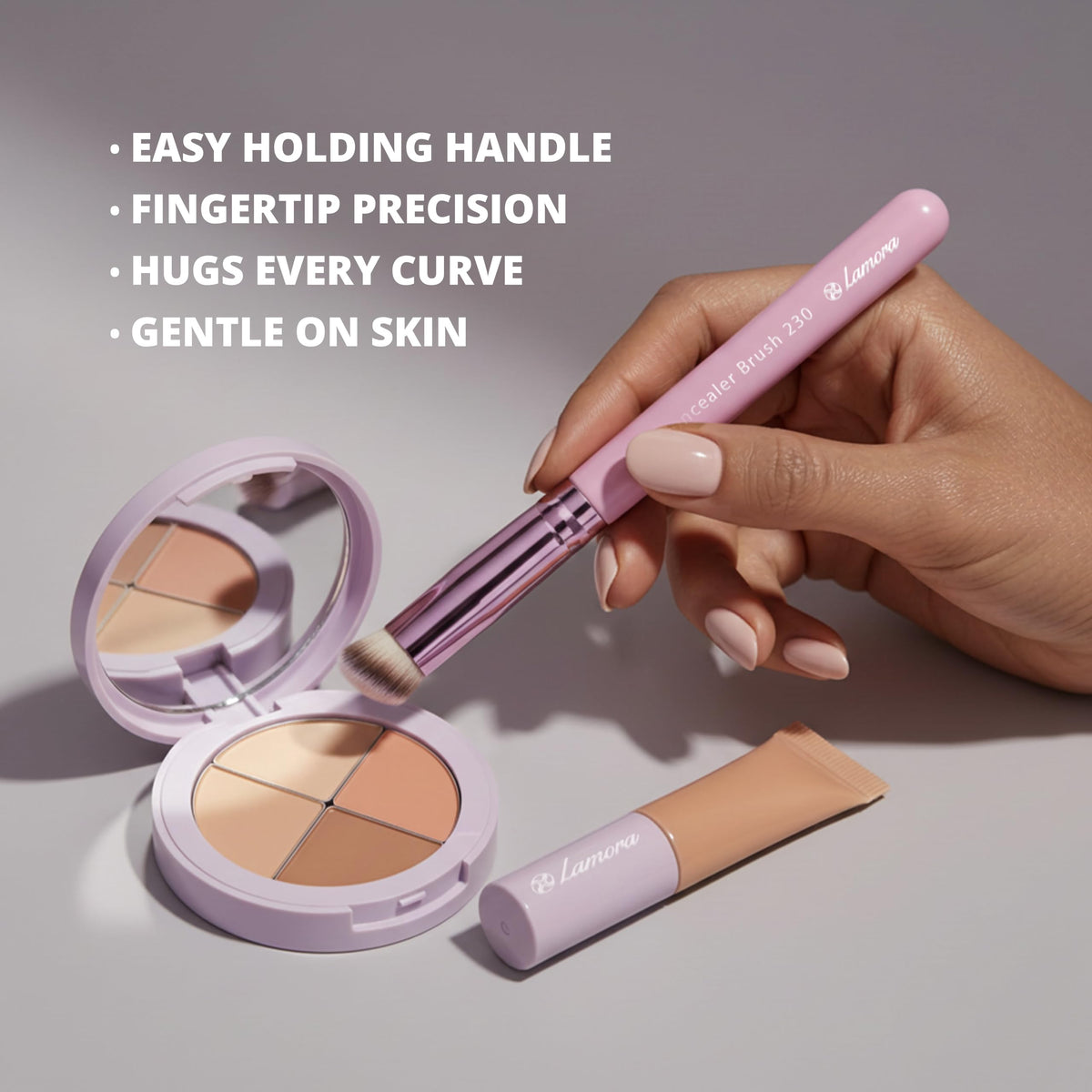 Make Up Brush Foundation Kabuki Flat Top, Perfect For Blending Liquid Cream