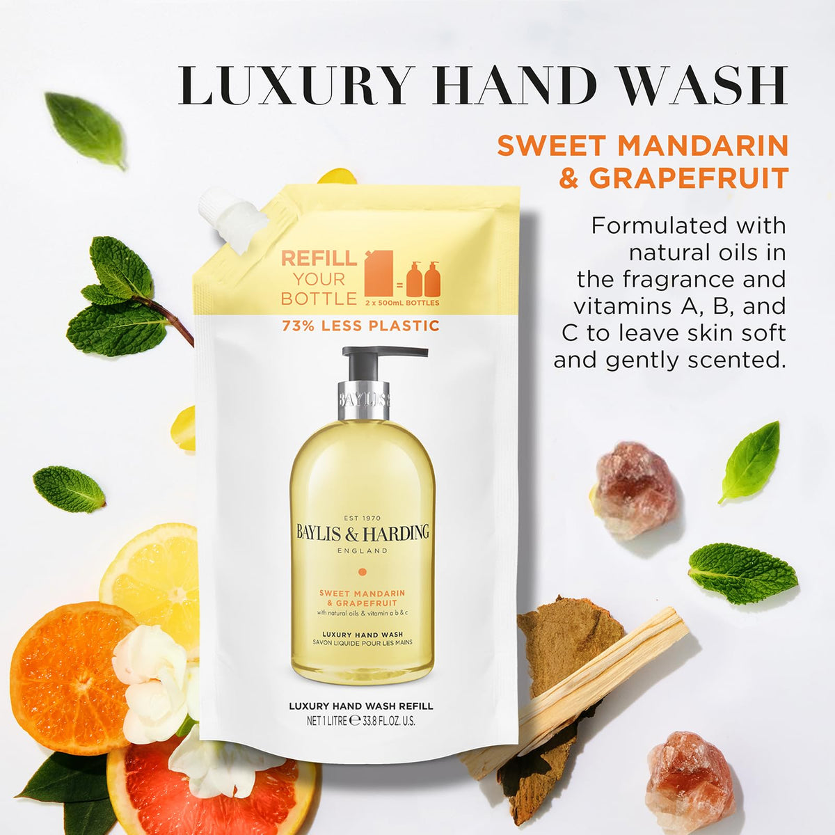 Baylis & Harding Signature Luxury Hand Wash 500ml 3 pack