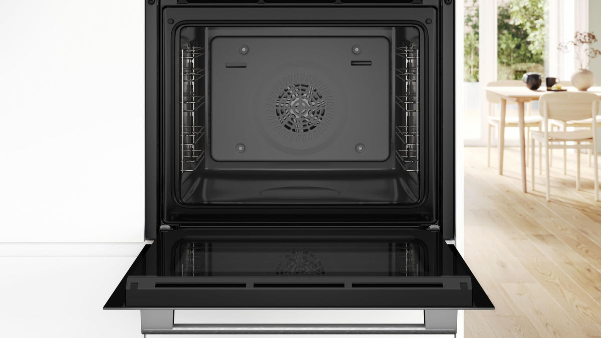 Bosch Series 4 HQA534BS3B Built-in Single Oven, A+ Rated, Brushed Steel