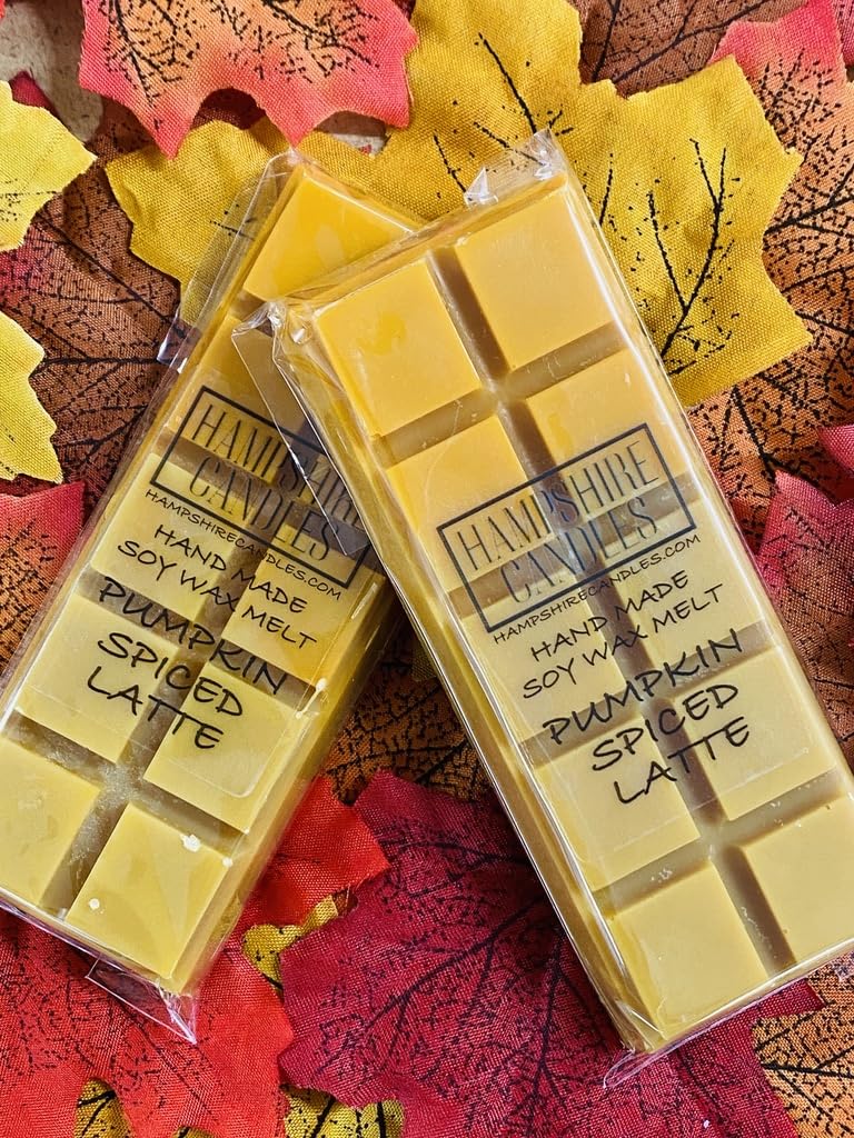 Pumpkin Spiced Latte Wax Melts | Strong Scented | Soy Wax | Handmade Snap Bar (1 Bar)