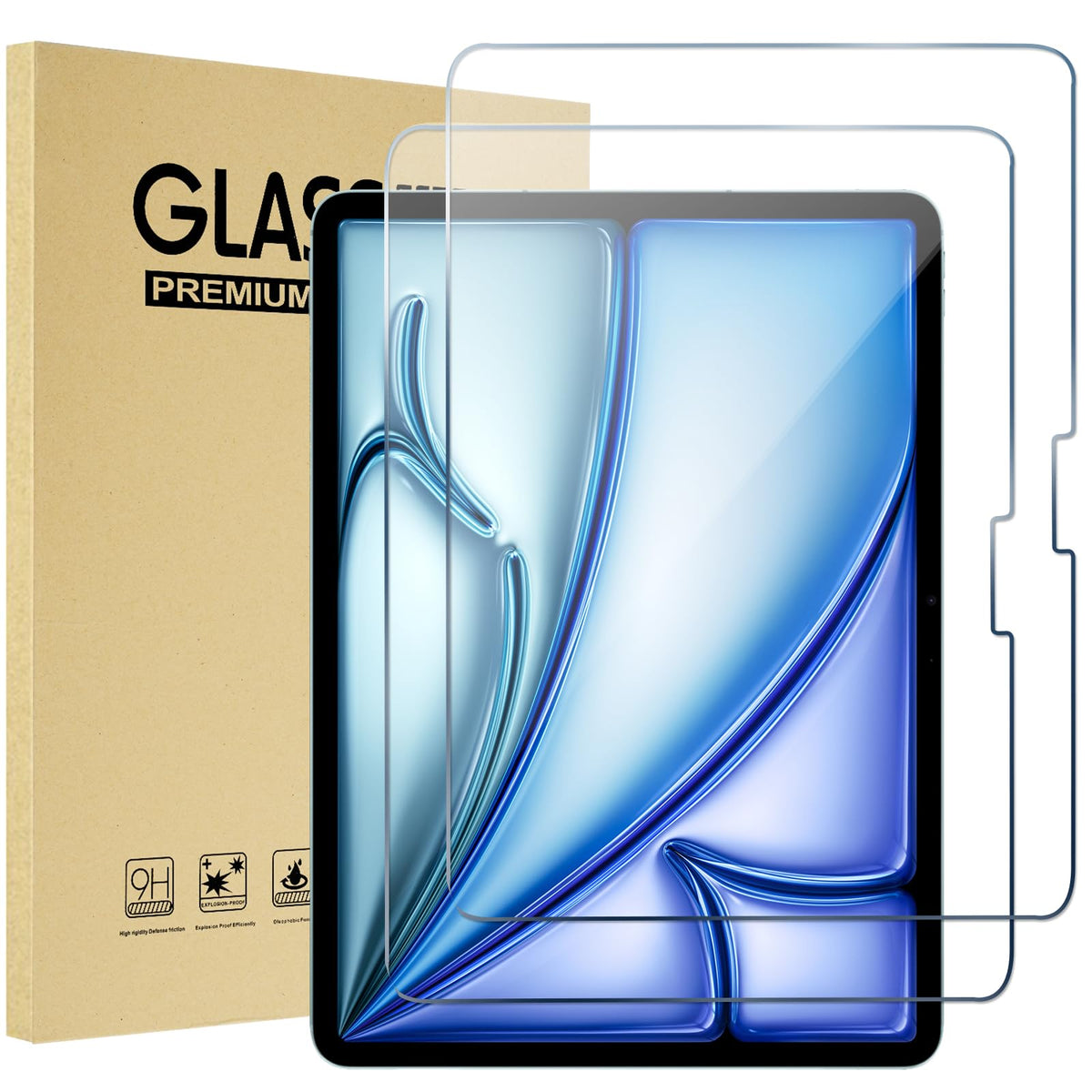 ProCase 2 Pack Screen Protector for iPad A16 2025 11th 11"/10th 2022 10.9"