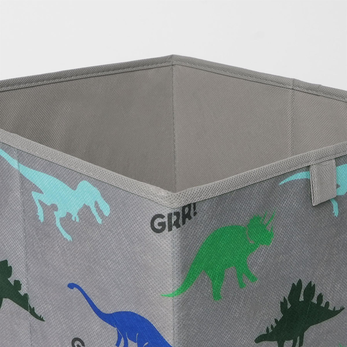 OHS Multi Pack Dinosaur Print Storage Boxes Folding Set Square Easy Space Cube