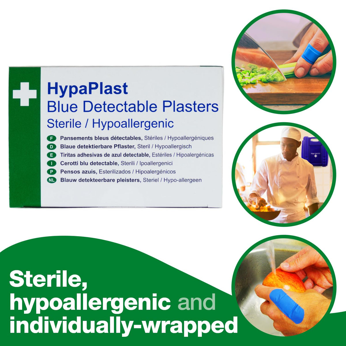 Safety First Aid Group HypaPlast Pink Washproof Plasters, 7.2 x 2.5 cm (Pack of 100)
