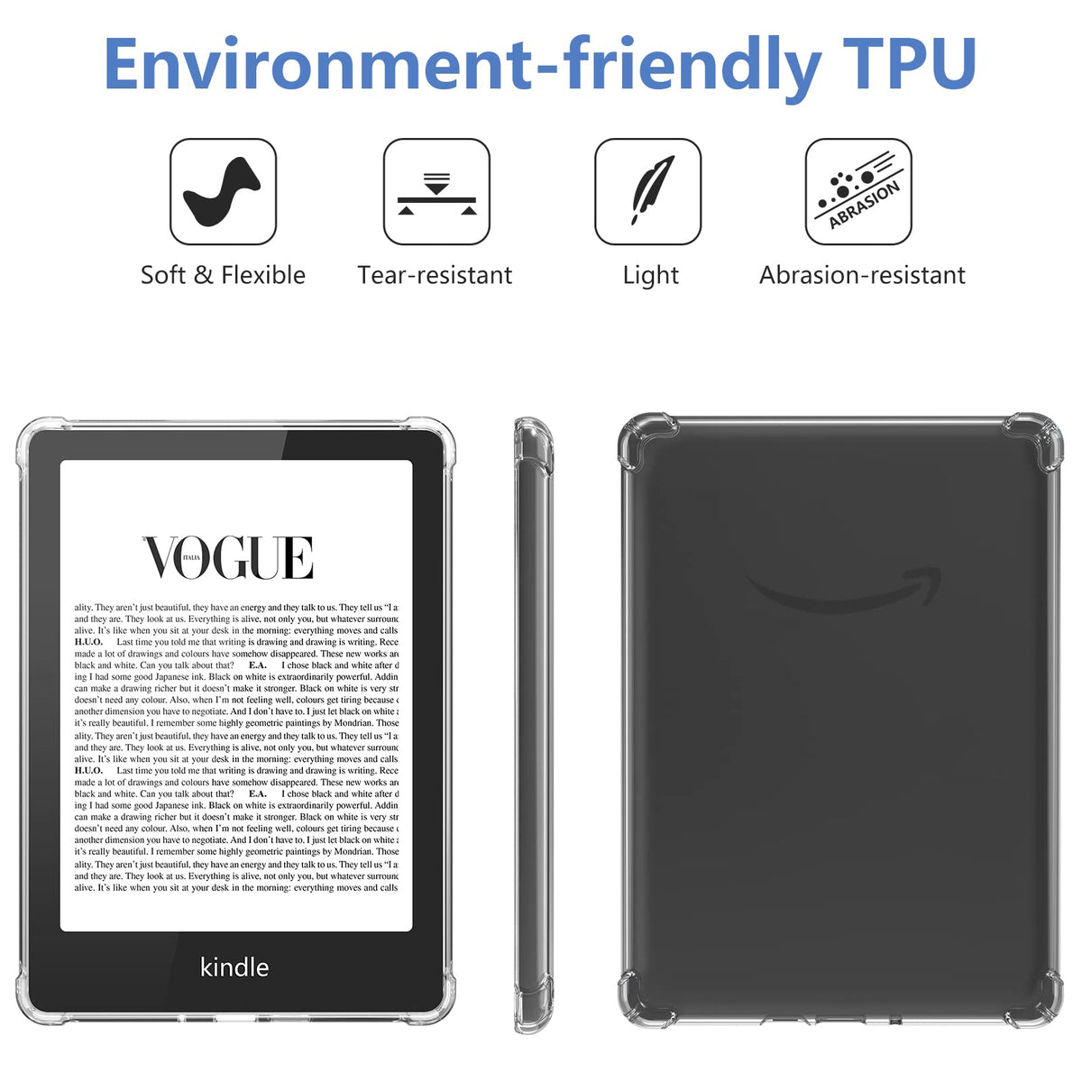 TQQ Case Fits 6" Amazon Kindle 11th Generation 2024 and 2022, Premium Slim and Lightweight Cover, Full Protection, Auto Sleep/Wake, Magnetic Closure (NOT fit Paperwhite or Oasis)
