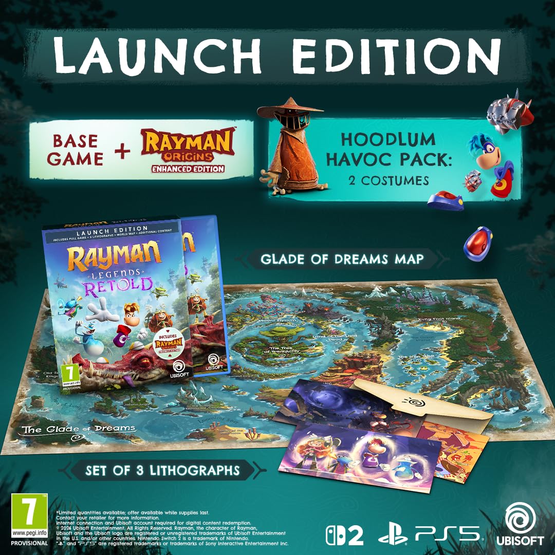 Rayman Legends Retold - Launch Edition (Exclusive to Amazon.uk) - [PlayStation 5]