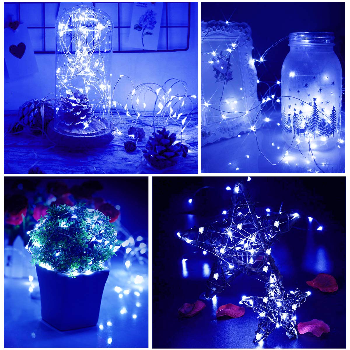 Dalugo Orange Fairy Lights, 3M/10ft Amber Fairy Lights, 30 LED Halloween Battery Lights for Autumn Halloween Christmas Decorations, Fireplace, Home Decor