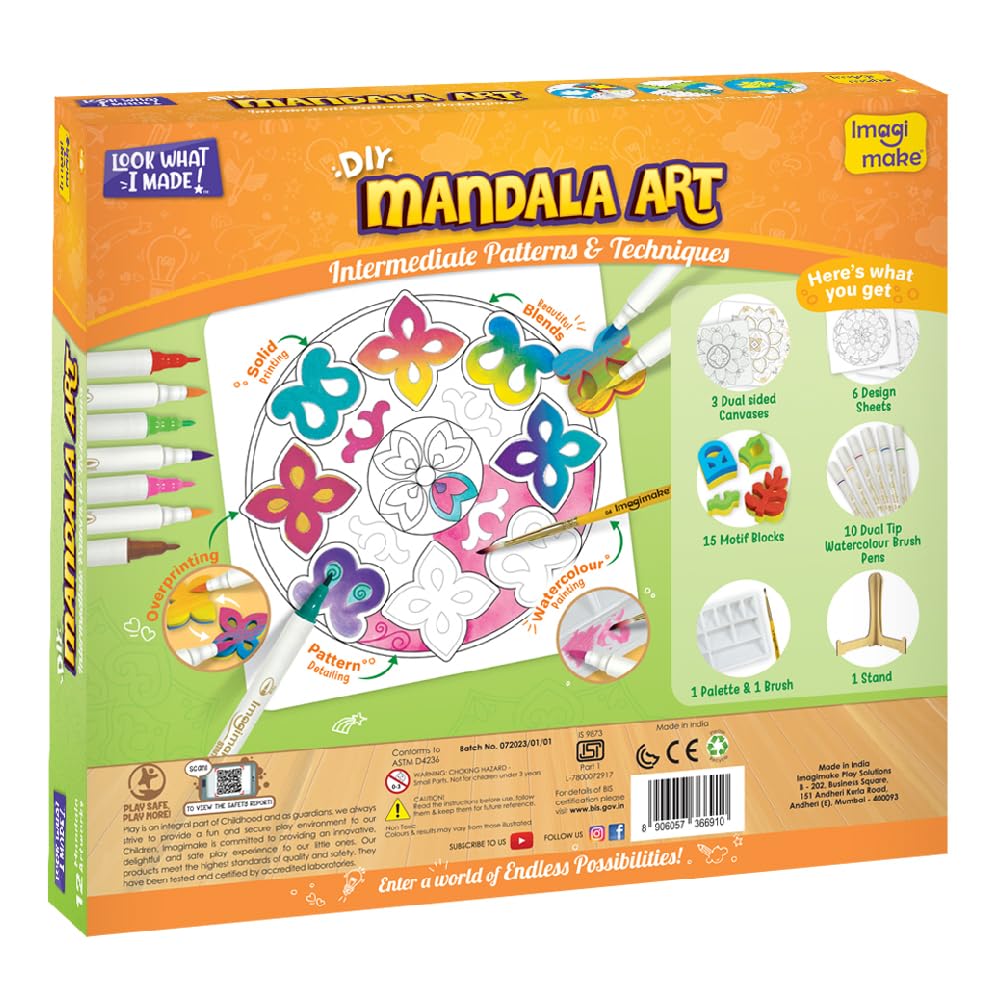 Imagimake Princess Craft Kit | 10 Mess-Free DIY Activities | Bracelet Making Kit, Unicorn Pouch, Butterfly Wands & More | Unicorn Gifts for Kids | Gifts for Girls & Boys 5,6,7,8,9,10,11,12 Years Old