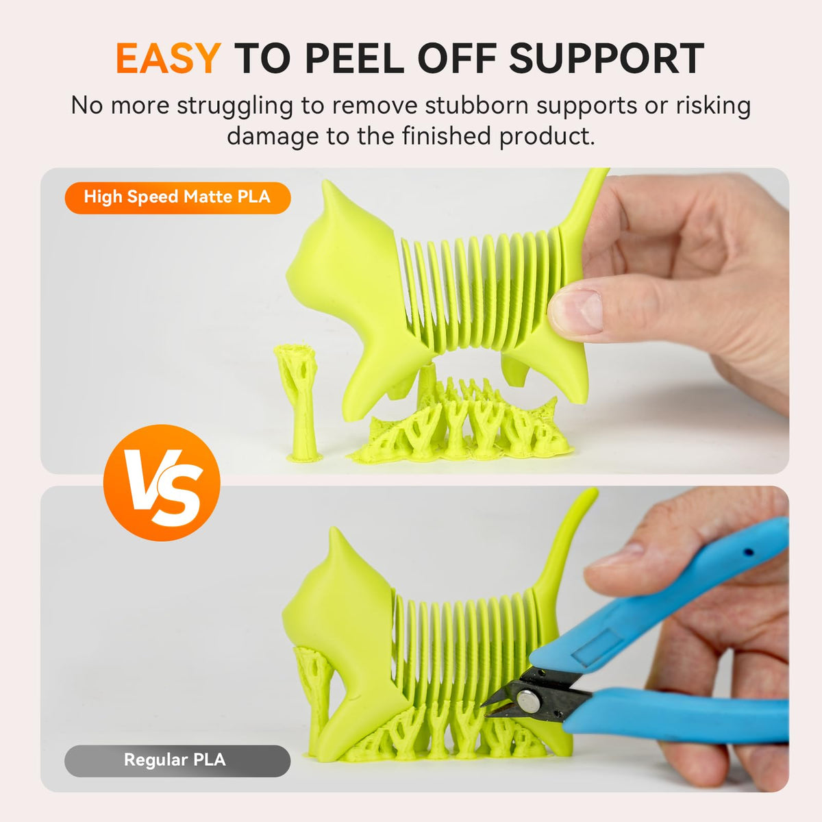 TECBEARS Matte PLA Filament 1.75mm, 600mm/s Rapid Print, 1kg Sky Blue