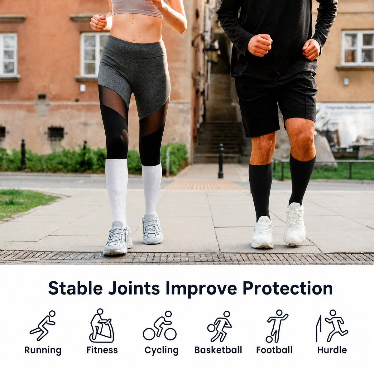 Compression Socks, (2/4/6/7 Pairs) for Men & Women 15-20 mmHg is Best for Athletics, Running, Flight Travel, Support