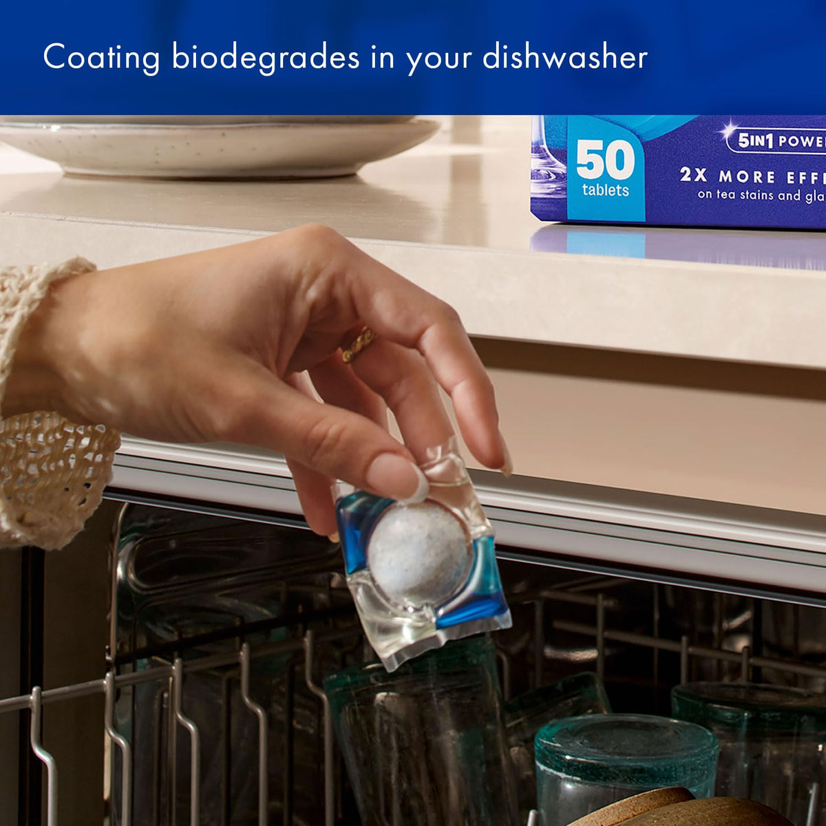 OceanSaver Eco-Friendly Dishwasher Tablets, Pack of 30 | 3-in-1