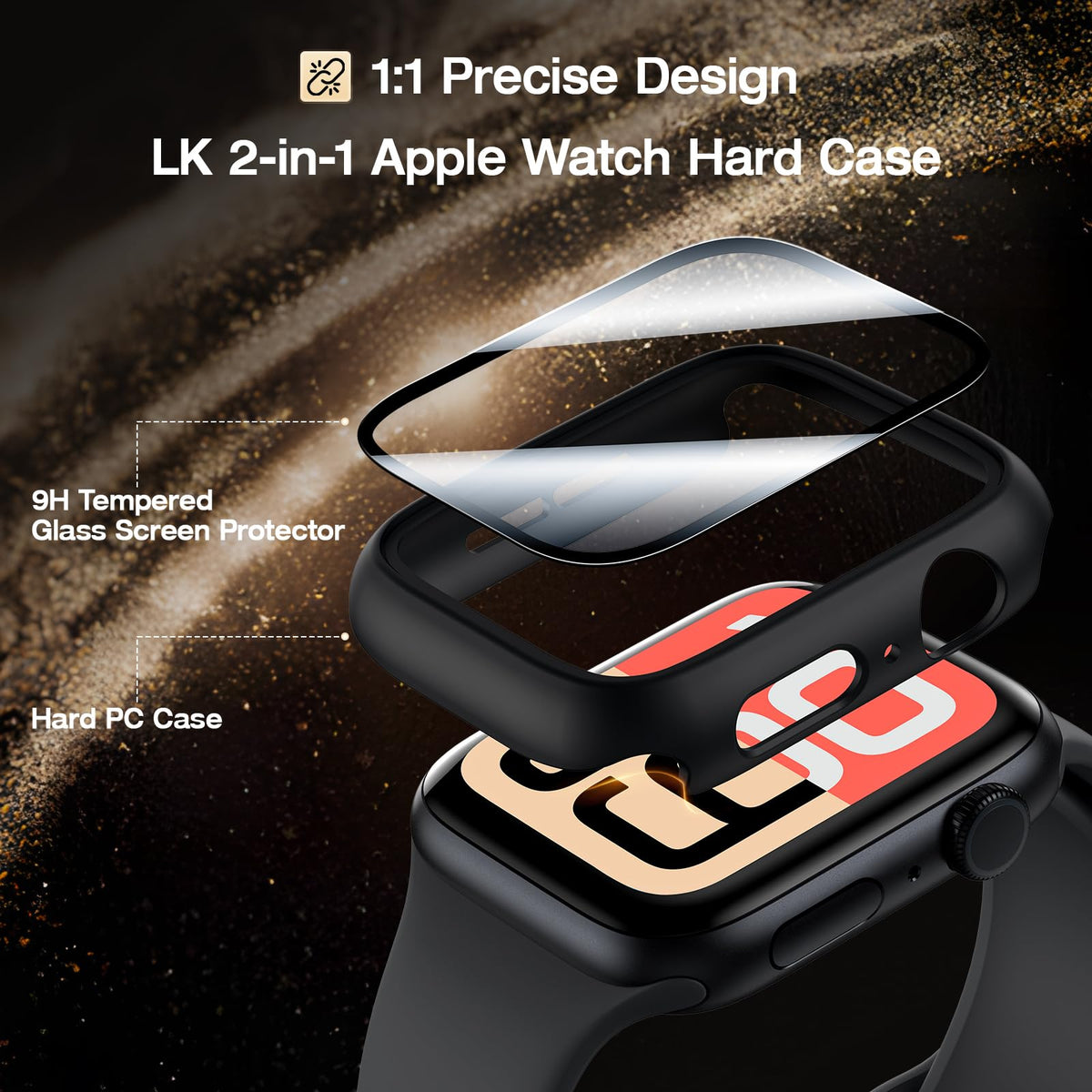 LK 6 Pack for Apple Watch Series 12/11/10 42mm Screen Protector