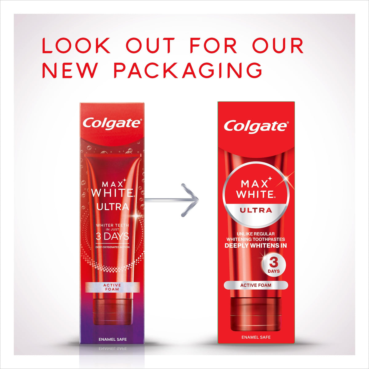 Colgate Max White Ultra Active Foam Whitening Toothpaste, 75ml