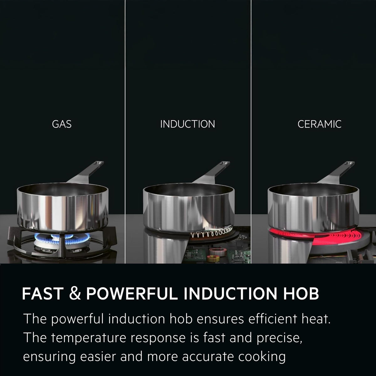 AEG Induction Hob IKB64401FB, 59 cm, 4 Zones