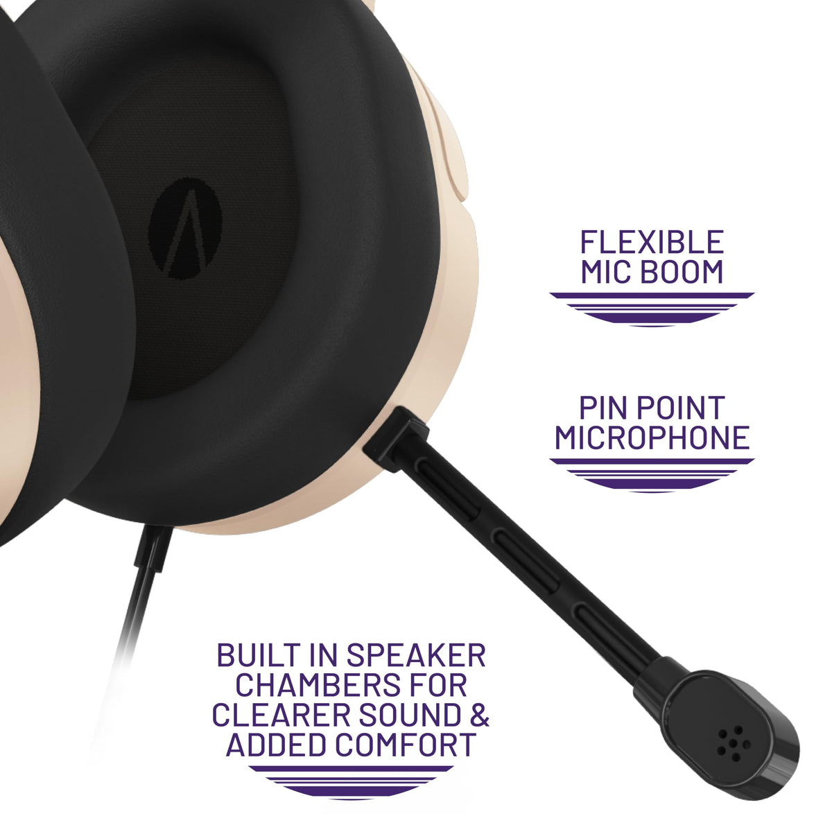 STEALTH PANTHER Sky - Over Ear Gaming Headset PS4/PS5, XBOX, Switch, PC with Flexible Mic, 3.5mm Jack, 1.5m Cable, Lightweight, Comfortable and Durable