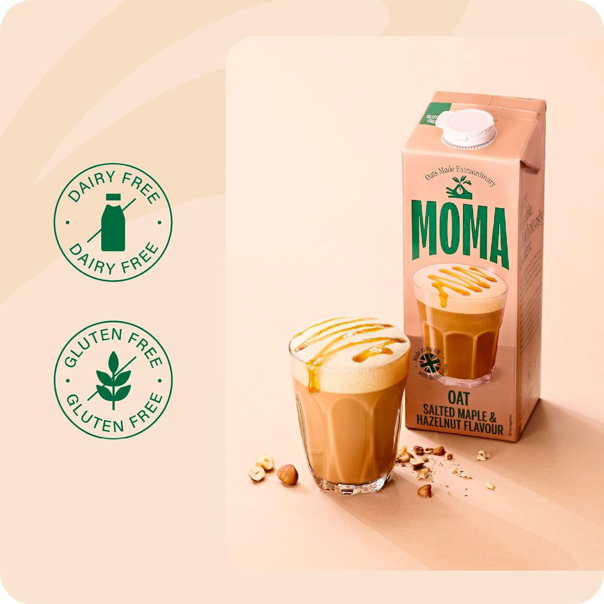 MOMA Pistachio Oat Drink • 1L • No Added Sugar • Vegan, Nut Free & GF
