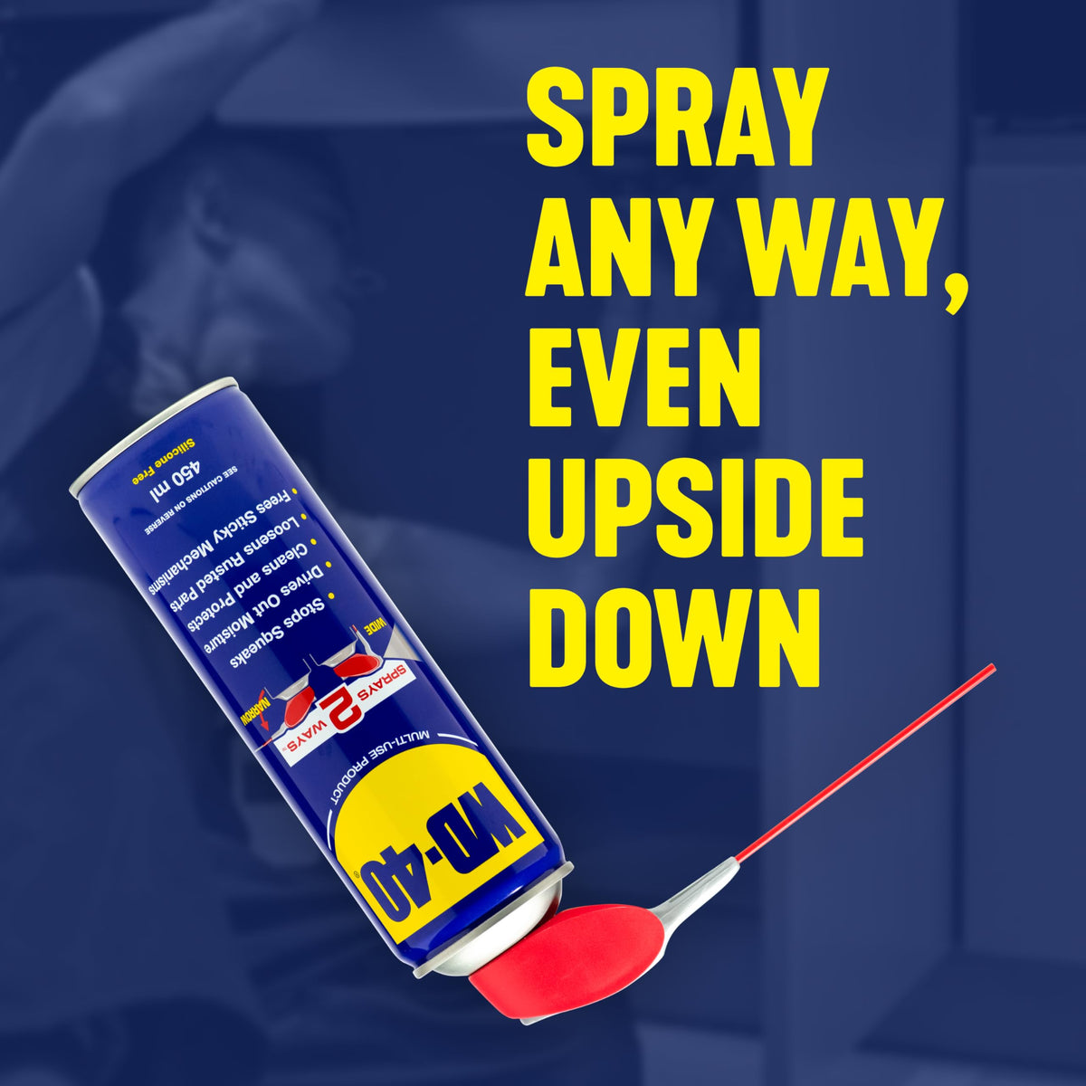 WD-40 Multi-Use Product Lubricant Spray, Smart Straw, Hinges & Locks, 450ml
