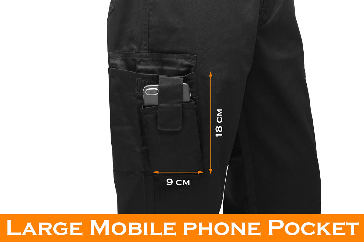 Multi Pockets Men Cargo Combat Work Trousers Work Pants with Button & Zip Fly