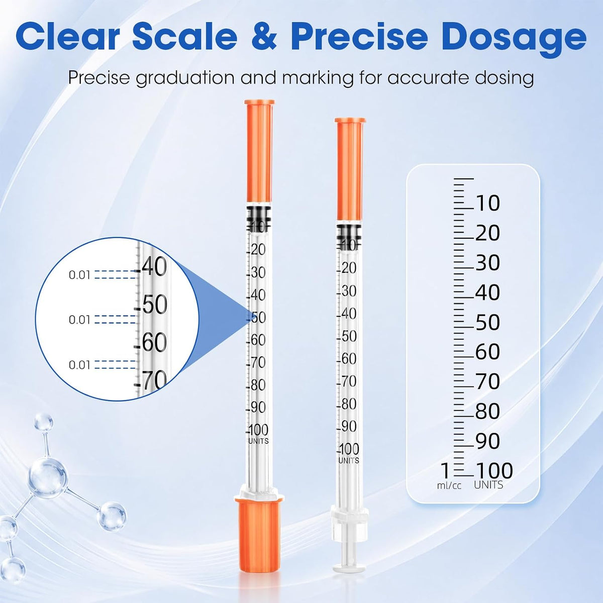 100PCS Transfer Tools, 1ml Plastic Tool 31g (6mm Long), Individually Sealed