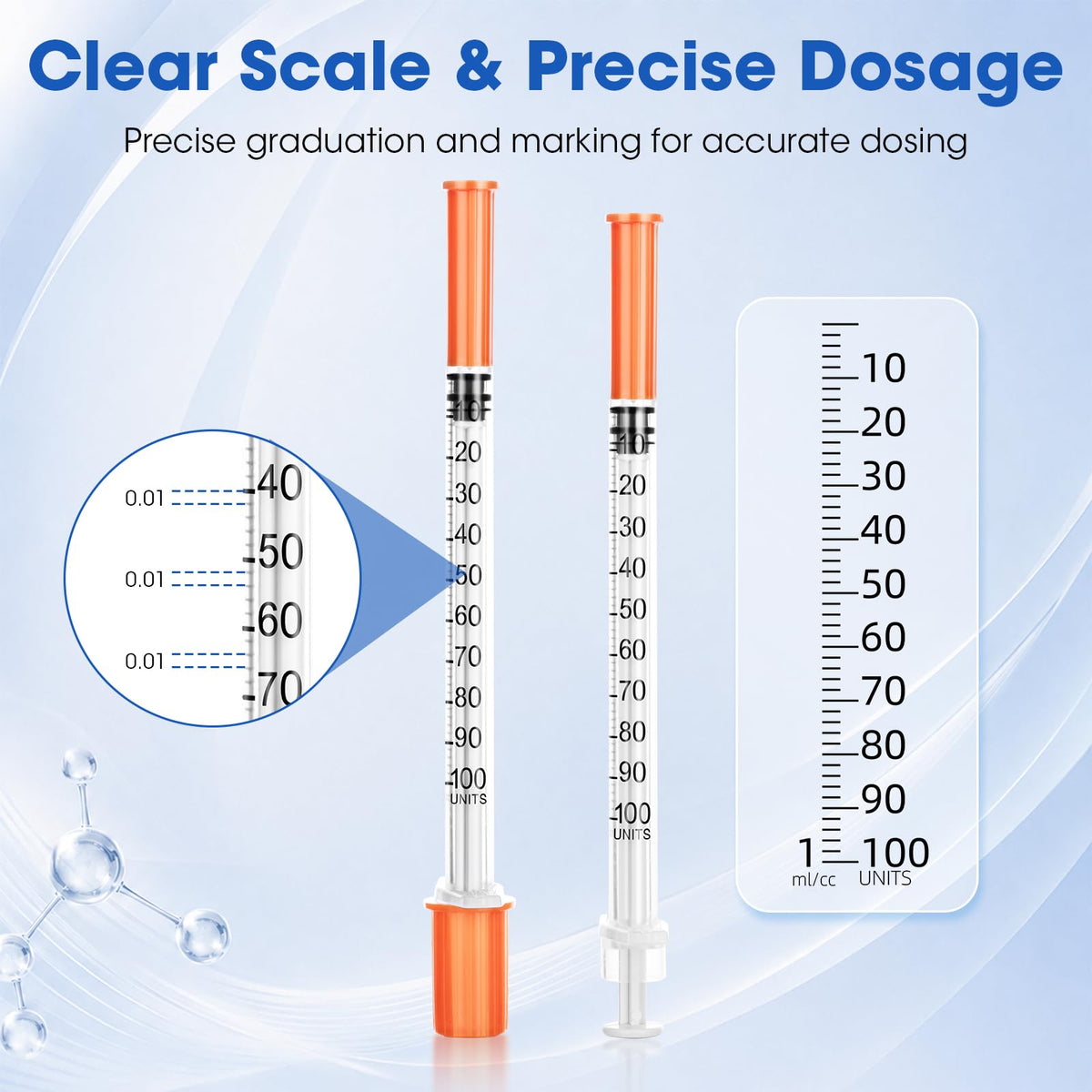 100PCS Transfer Tools, 1ml Plastic Tool 31g (6mm Long), Individually Sealed