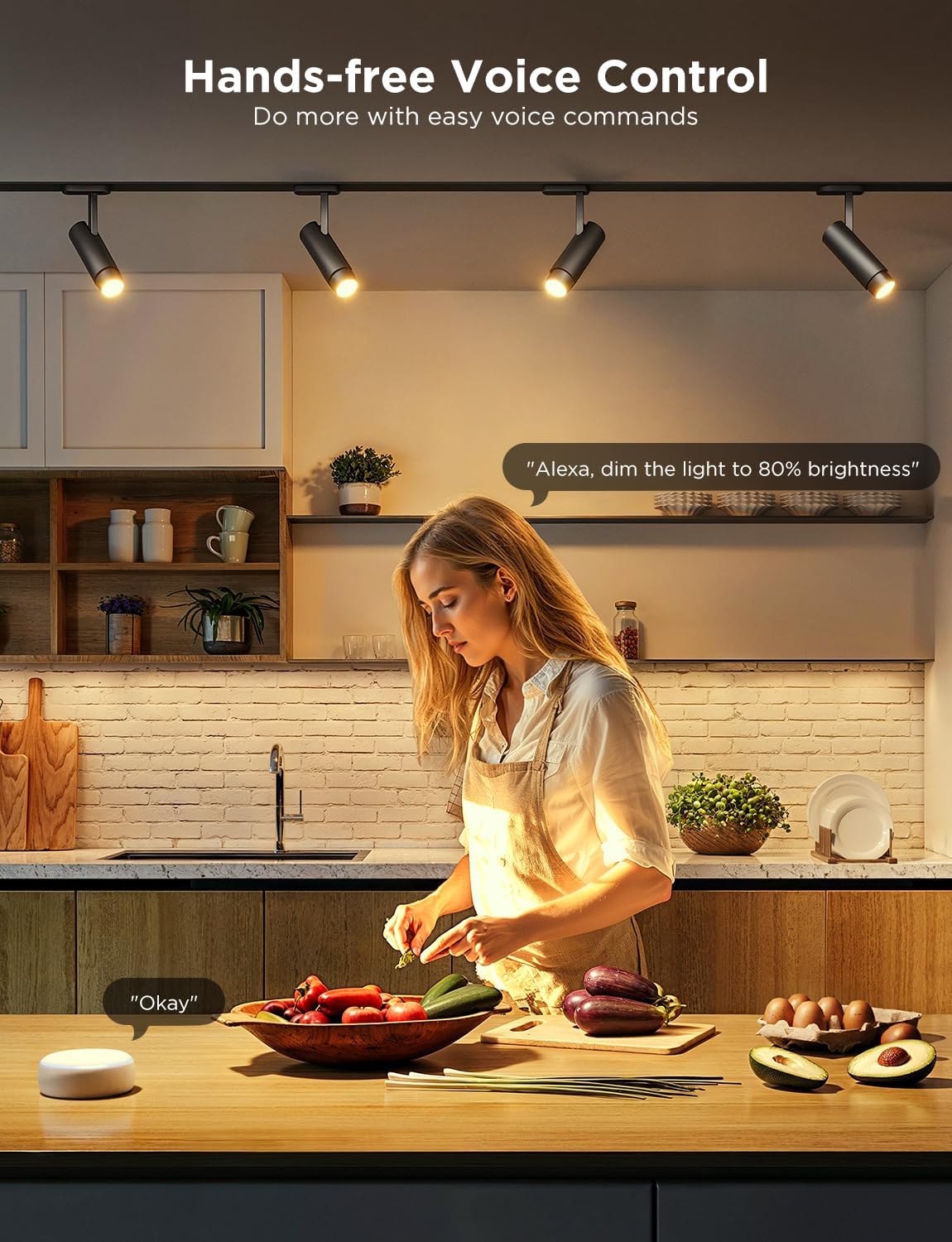 Govee Smart Bulb GU10 RGBWW, 400lm LED Light Bulbs Work with Alexa, 4 Pack