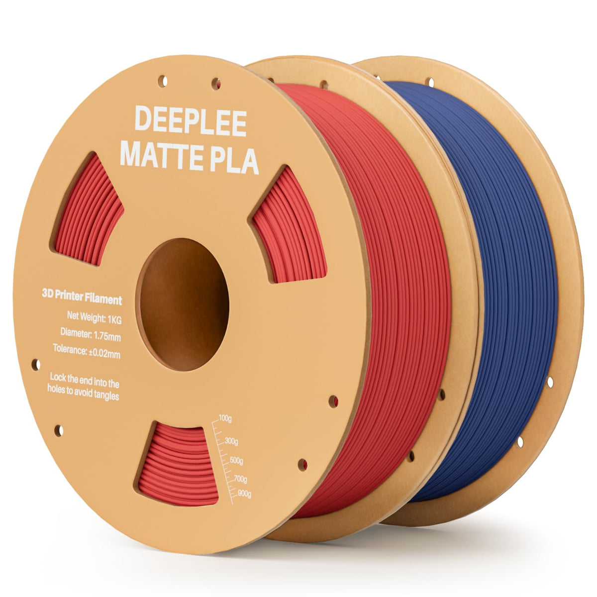DEEPLEE Matte PLA Filament 1.75mm Matte White 1kg