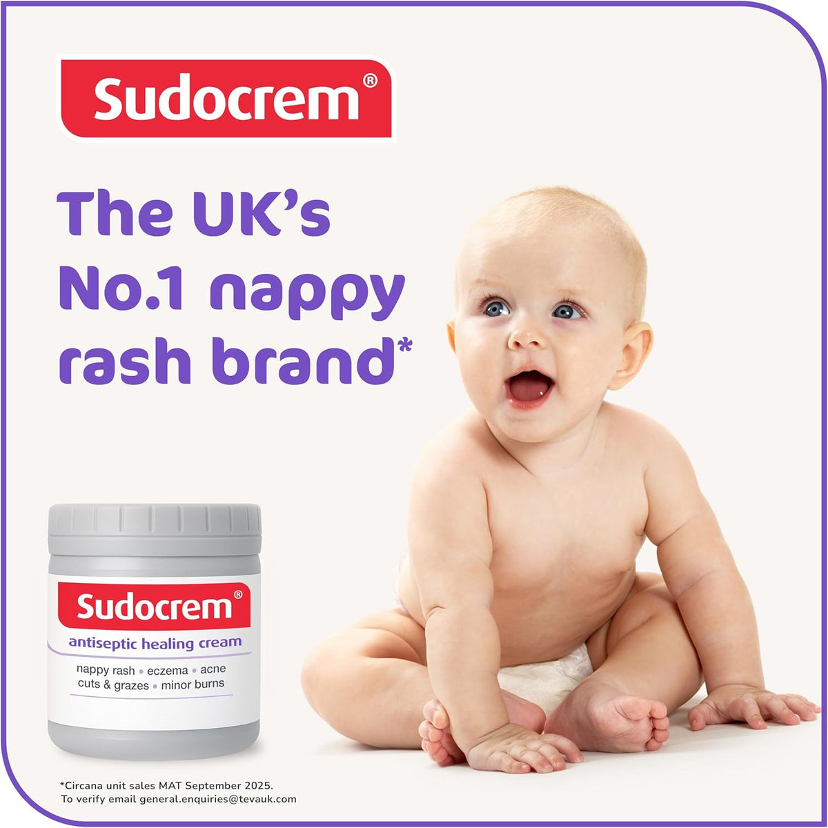 Sudocrem® Antiseptic Healing Cream, Zinc Oxide Cream, 400g