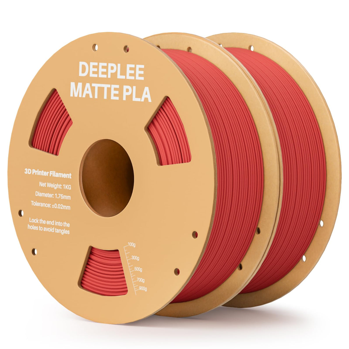 DEEPLEE Matte PLA Filament 1.75mm Matte White 1kg