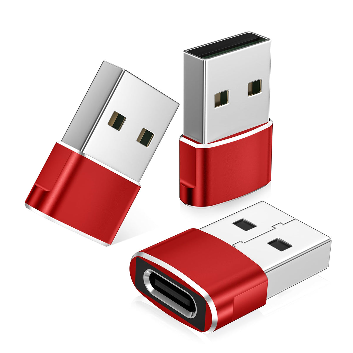 BASESAILOR USB to USB C Adapter,USBC Female to USB A Male Adapter 3Pack