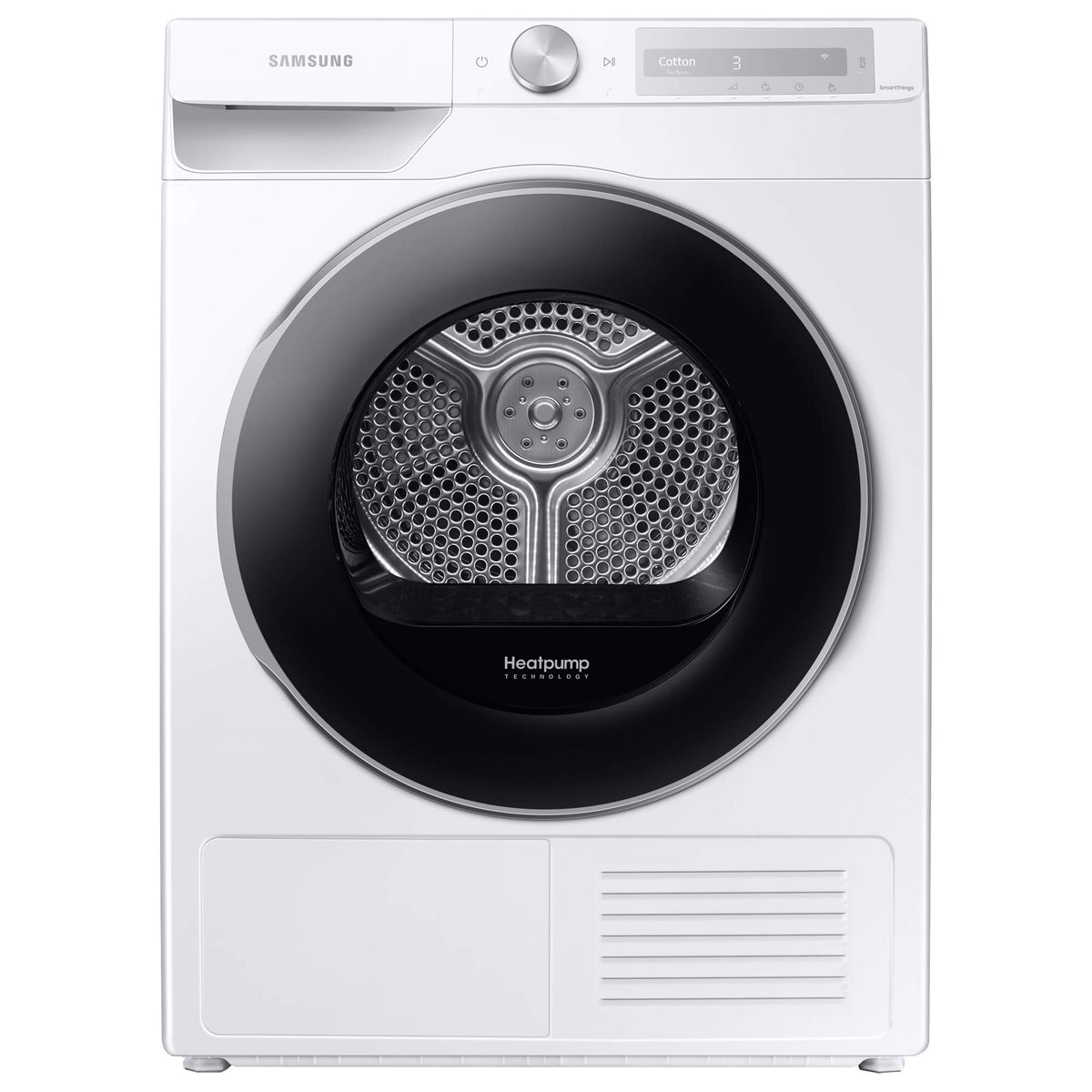 Samsung Series 6 DV90T6240LN/S1 with OptimalDry™, Freestanding Heat Pump Tumble Dryer, 9 kg, Graphite, A+++ Rated