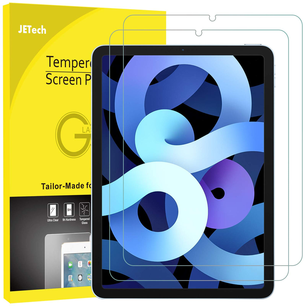 JETech Screen Protector for iPad (A16) 11th/10th Gen, 2-Pack