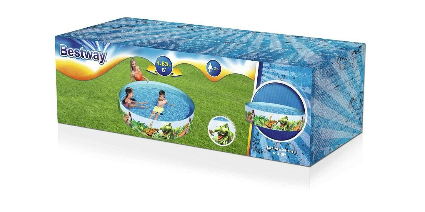 Bestway Sea Creature Kids Paddling Pool — 48 inch Round, 219 Litres | Toddlers & Children