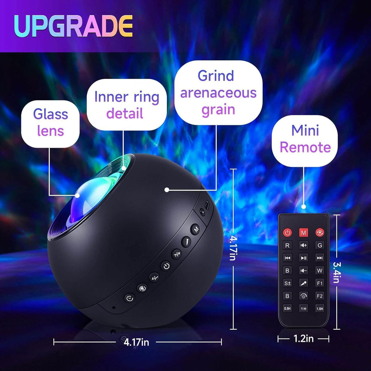 OneFire Galaxy Projector 16 Color Teenage Girl Gifts 5 Films Star Projector
