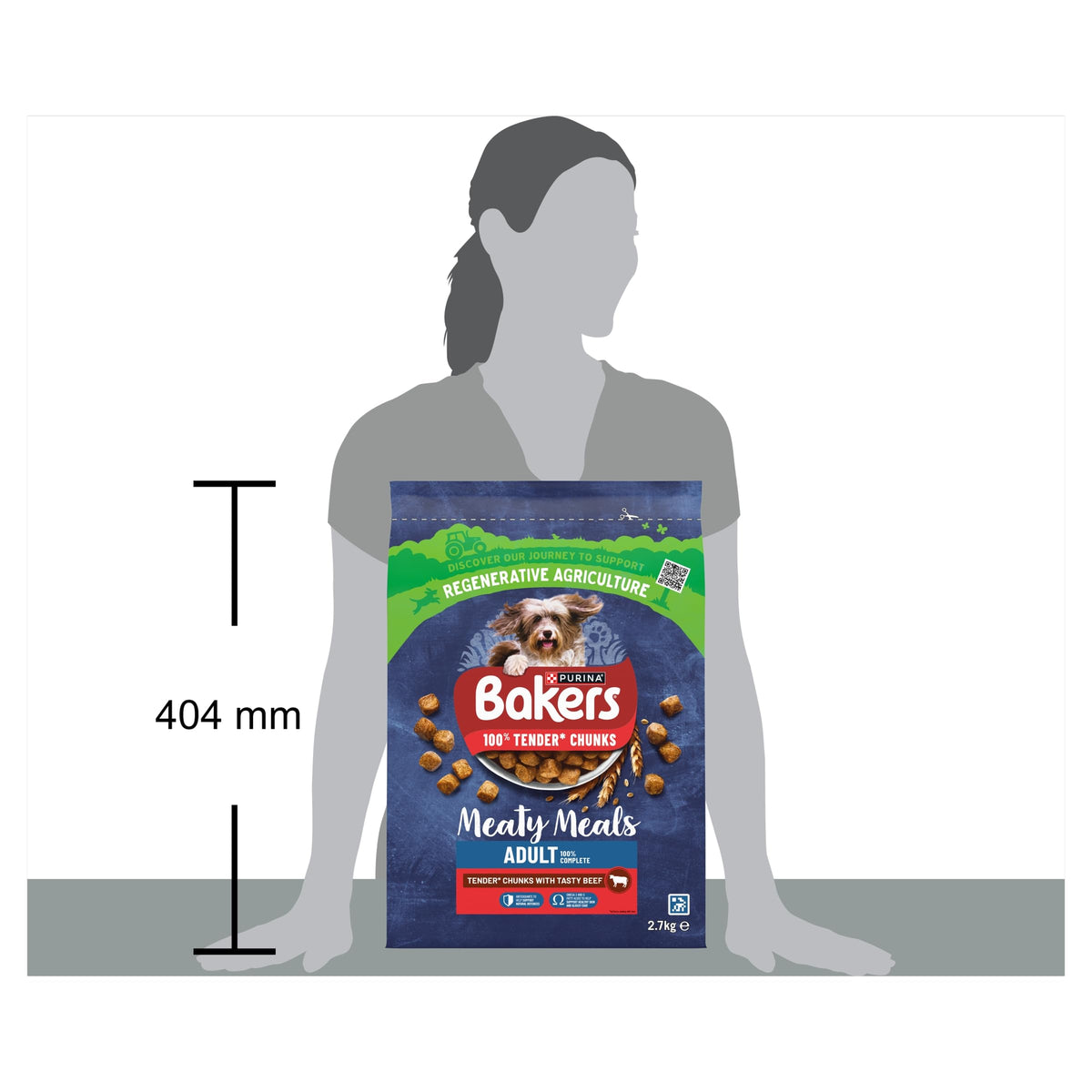 BAKERS Superfoods Small Dog Adult Dry Dog Food Chicken 1.1kg (Pack of 5)