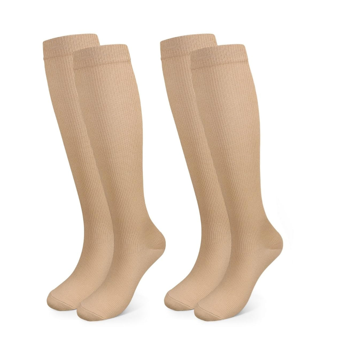 Compression Socks, (2/4/6/7 Pairs) for Men & Women 15-20 mmHg is Best for Athletics, Running, Flight Travel, Support