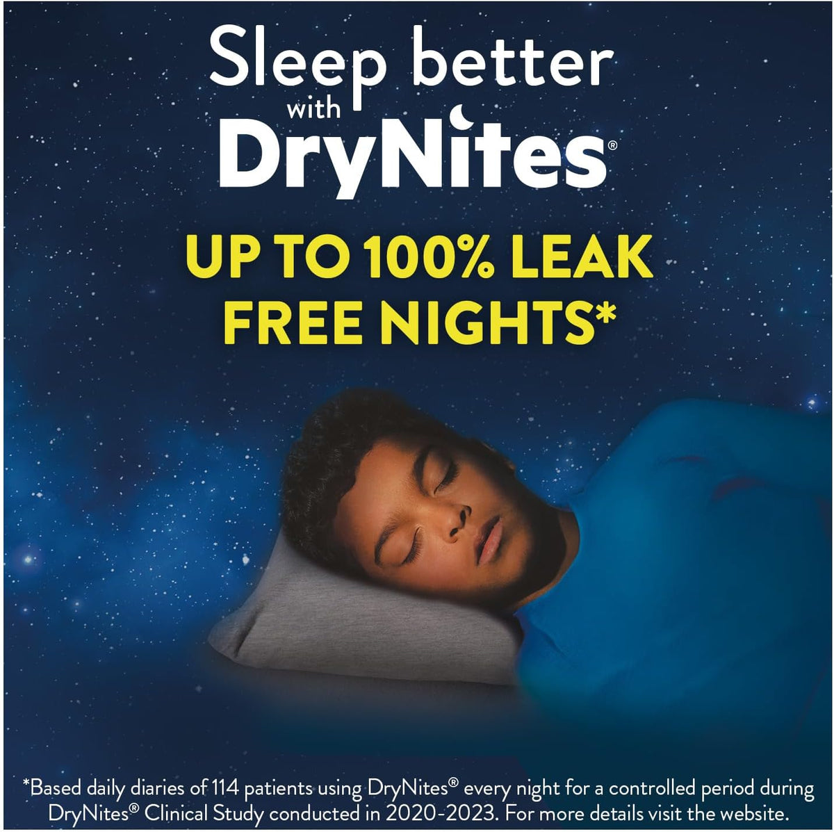 Huggies DryNites Pyjama Pants, Boys 8-13 Years (30-48KG), Up to 100% Leak Free Nights, Bedwetting Pants, 9 Count