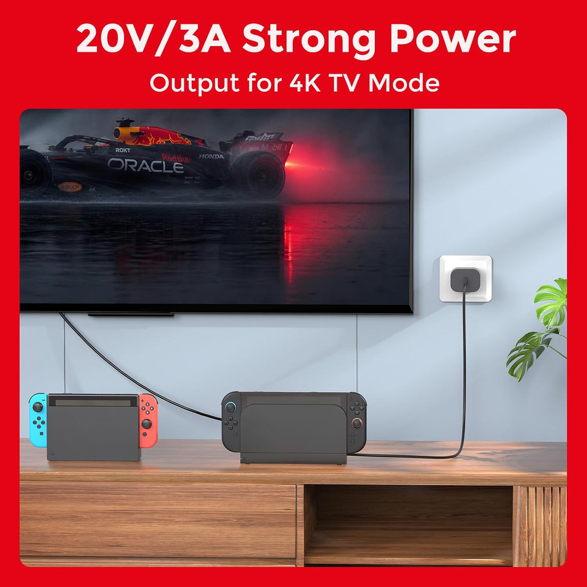 Charger for Nintendo Switch 2, 60W Fast Charging with 10FT/3M USB C Cable