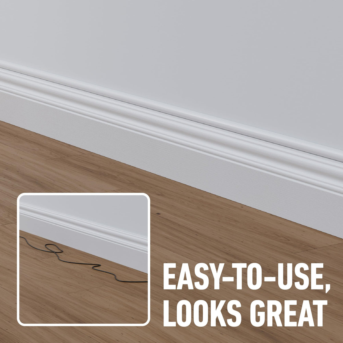 D-Line 30x15mm Cable Trunking 4m Multipack, Half Round Profile, Self-Adhesive Wire Cover, Paintable Cable Management - 10x 30mm (W) x 15mm (H) x 40cm Lengths and Accessories - White