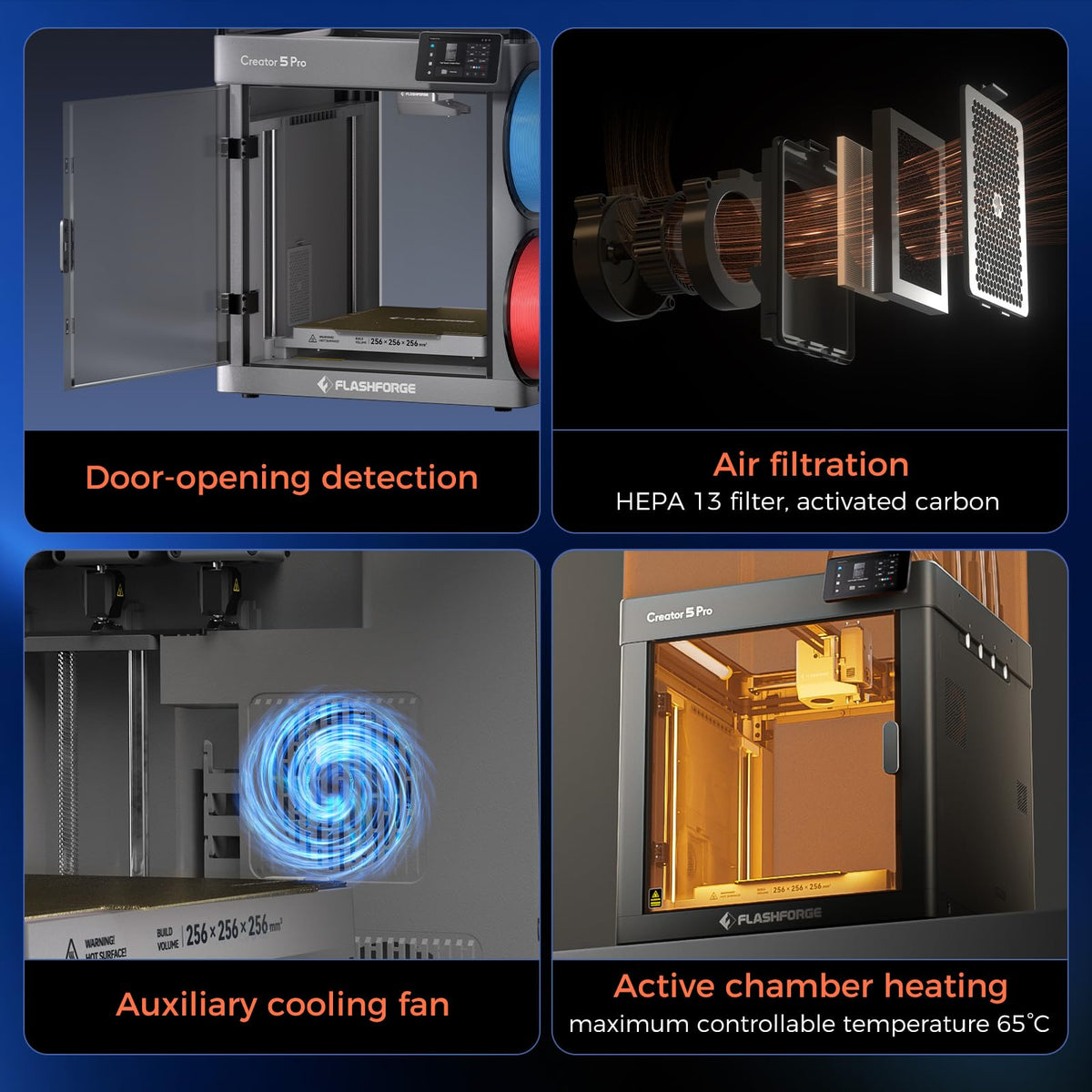 Flashforge Adventurer 5X 3D Printer with Multi-Color Printing,Customize with IFS,AD5X Multi-Material/Full-auto leveling 3D Printer,Max Speed: 600mm/s,Auto 4kg Filament Refill,Compact Integrated Design