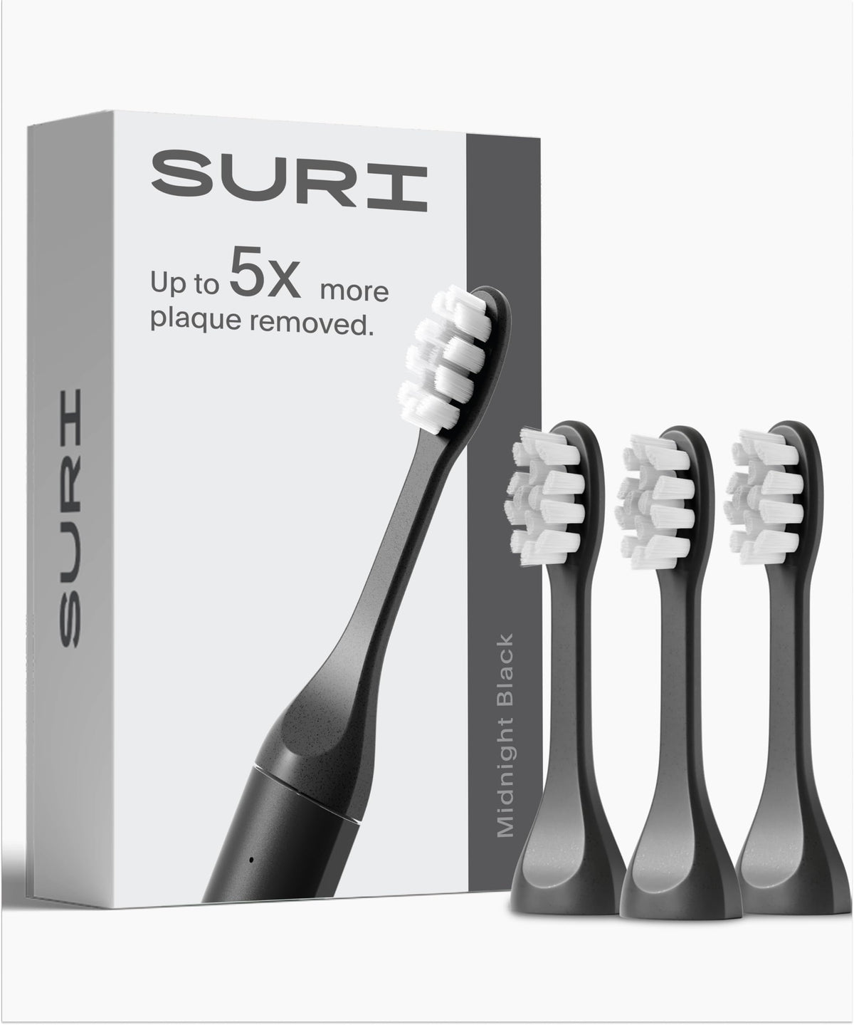 SURI Recyclable Electric Toothbrush Heads | Core & Pro Compatible | Long Lasting Replacement Heads | Pack of 3 | Winter Fern